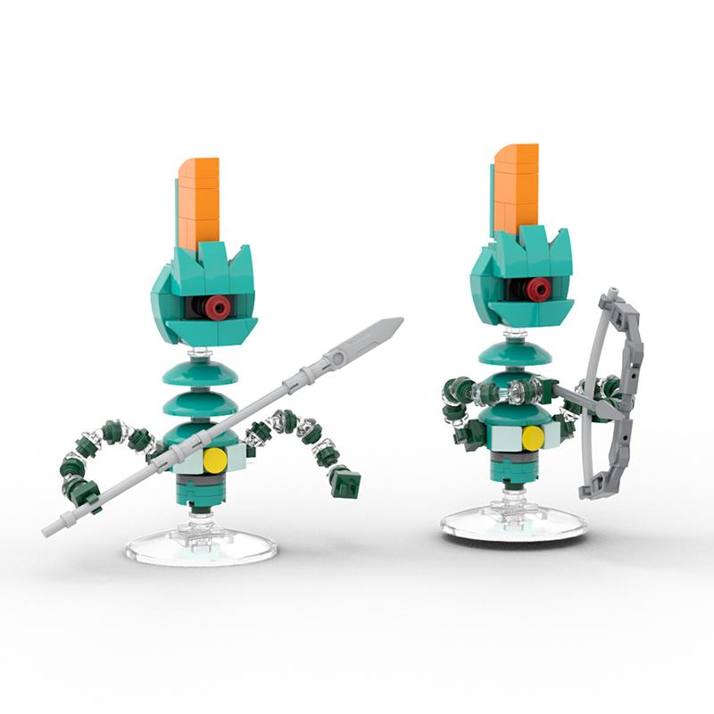 Buildmoc Wild Breath Link Skull Kid Kass Lynel Chest Vaatis Urbosas Figures Building Blocks Toys for Children Gifts
