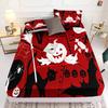 Halloween Christmas Bedding Set,Creating A Comfortable Bedroom - Including A Bed Cover And 1/2 Cute Designed Pillowcases