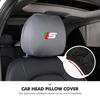 Car Seat Headrest Pillow Cover Dust Dirty-proof Protective Cover Accessories For Jaguar XF XJ XE XK S-Type F-Type X-Type F-Pace SS16