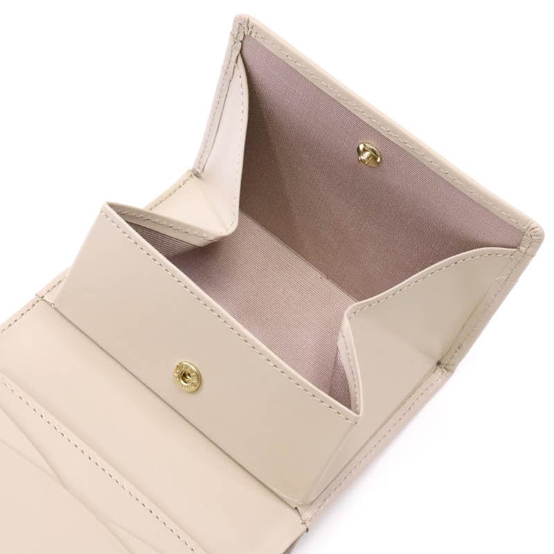 Box Wallet Jardin Purse Beige Bi-fold 85-1160