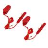 2 stuks Loopband Veiligheidssleutel Universele Loopband Noodstop voor Loopmachine Plat Ovaal Dubbele Pinnen 2.60x0.67in