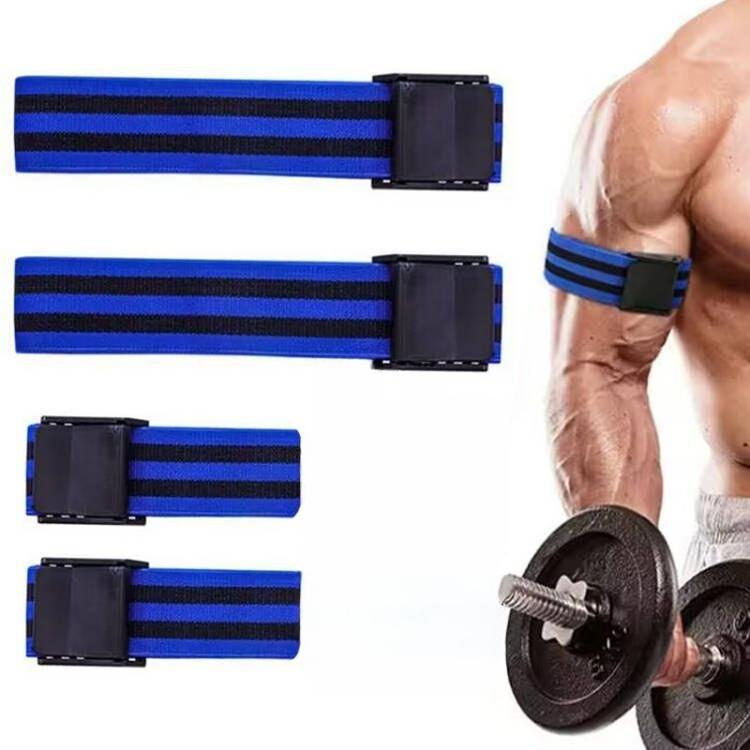 1 Paio di Fasce Rigide BFR per la Restrizione del Flusso Sanguigno per Braccia Gambe Glutei Allenamento BFR Workout Fasce di Occlusione per Uomini e Donne