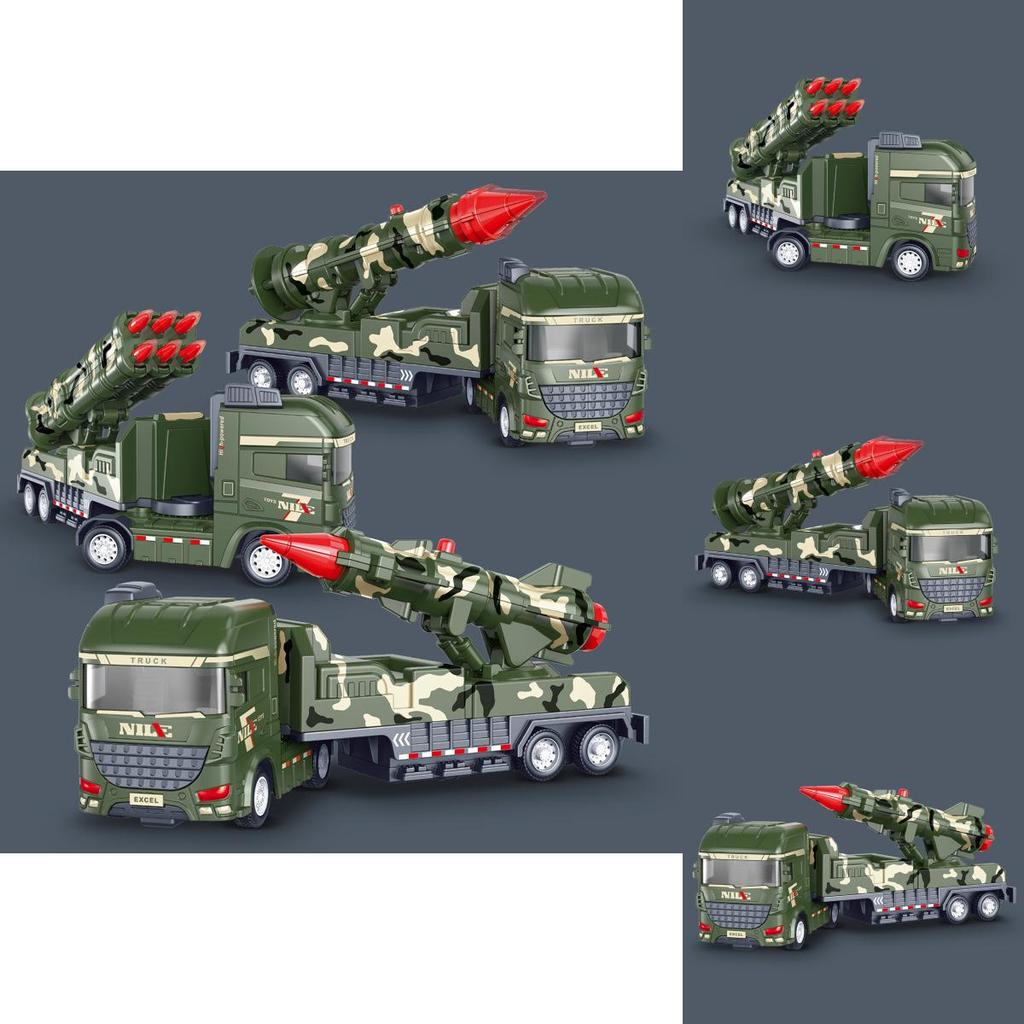 Macchina Militare per Bambini a Inerzia con Missili Razzo e Cannone per Gioco Sviluppo