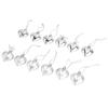 12pcs Christmas Ornament Heart Shape PVC Christmas Tree Hanging Decorations for Valentine"s Day