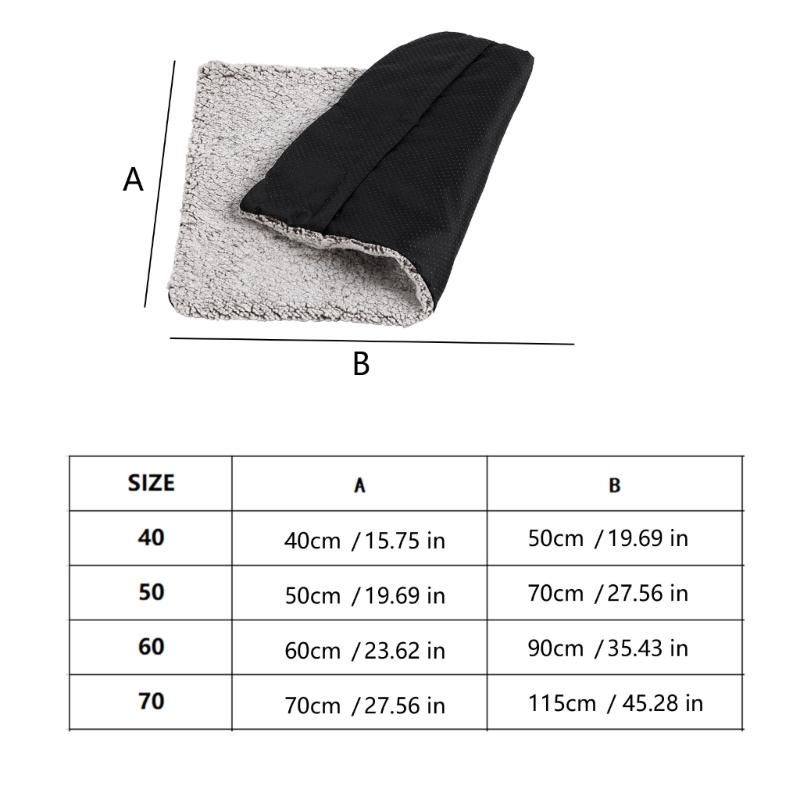 Washable Warming Pad For Pet with Removable Inner Layer NonSlip Bottom Comfortable Auto Heating Mat For Cold Weather