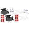 Acrylic Circular Corner Shelf Mount for Security Camera,Baby Monitors, Speaker,Wifi Routers, Small Toy Universal Mount