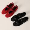 Fashion Comfortable Breathable Mesh Brand Ballet Flats Women Fashion Round Toe Buckle Mary Jane Shoes Summer Lightweight Casual Shoes