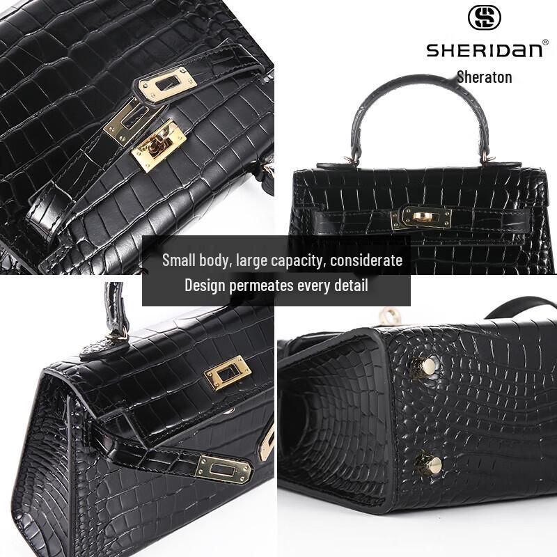 Women's Small Luxury Quilted Cowhide Kelly Style Shoulder Bag