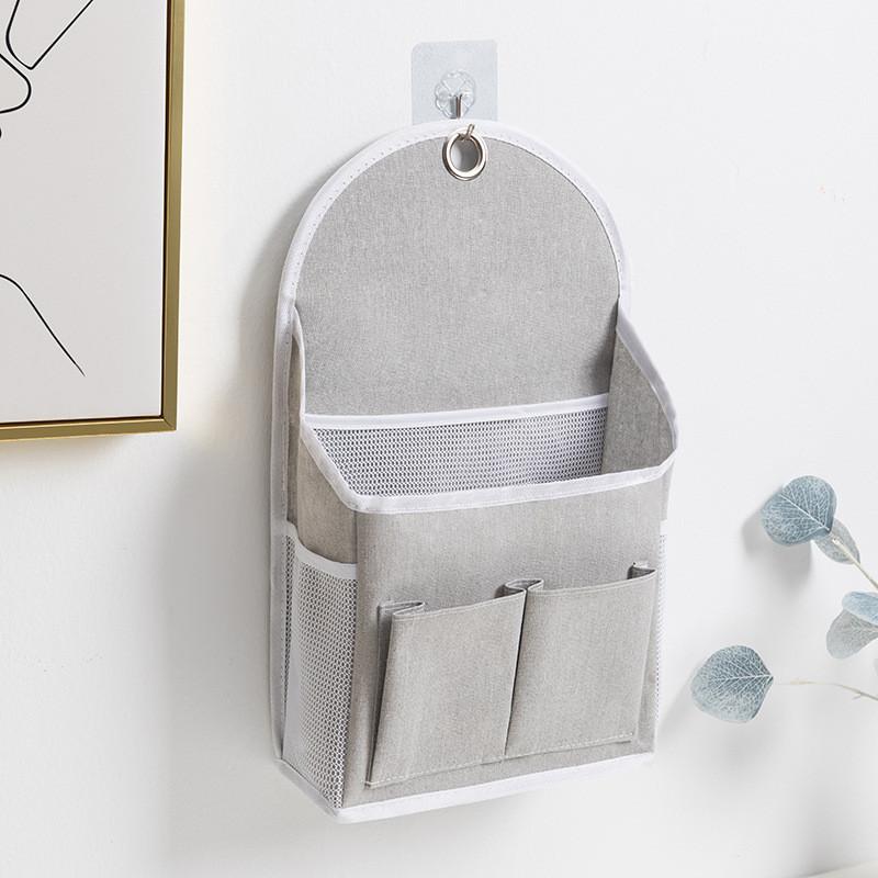 Cotton Linen Wall Hanging Storage Bag For Dorm Room Organization With Multipurpose Use