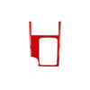 Red Carbon Fiber Car Central Gear Shift Panel Sticker For Mazda 6 2006-2008 LHD