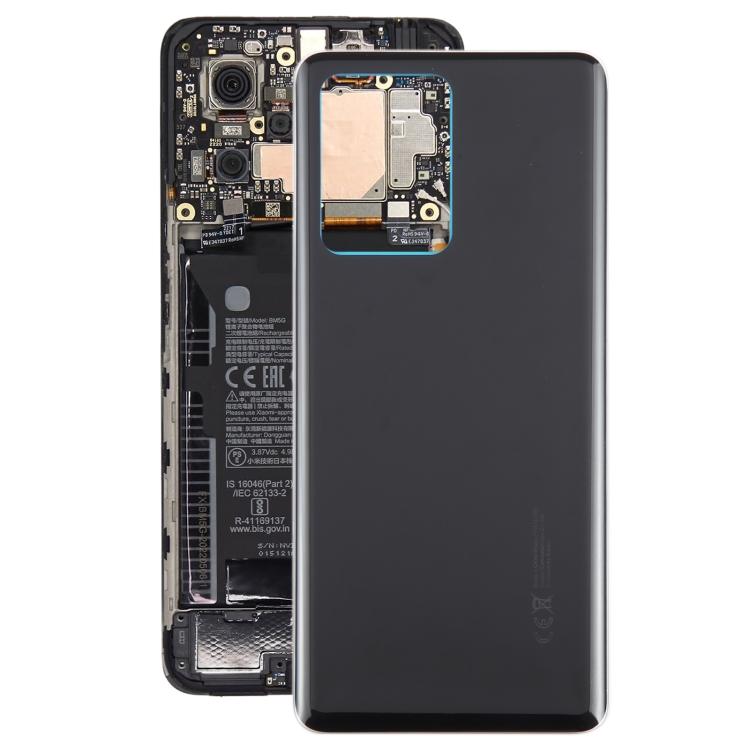 Задняя крышка аккумулятора из стекла OEM для Xiaomi Redmi Note 12 Pro+ чёрный