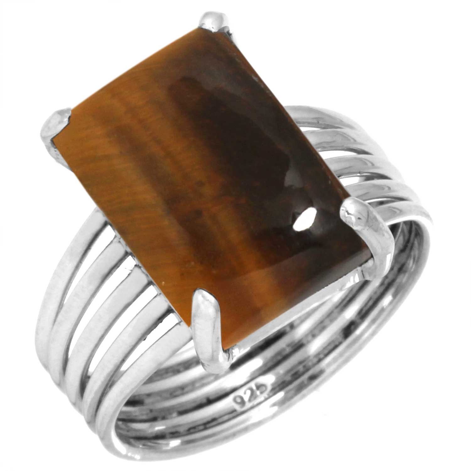 

Кольцо из стерлингового серебра 925 пробы Женское Драгоценный камень Ручная работа Ювелирные изделия Пасхальный подарок Малахит Радужный лунный камень Розовый кварц Красный камень Дымчатый топаз Тигровый глаз Мода 7 глаз тигра