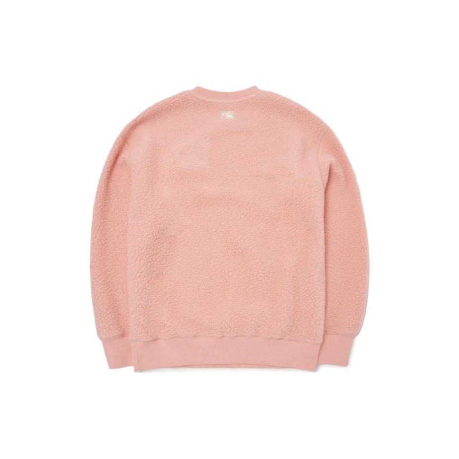 MLB Sweatshirts Unisex Pink Crew Neck Moderate Regular 3AMTH0426-43COL