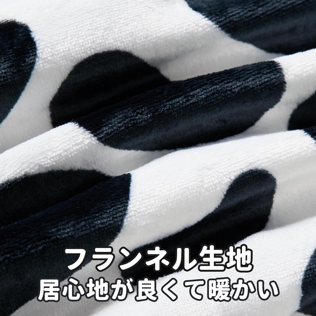 LOLANTA and Fleece with Waist Cow Ages Winter Wear Kids' Baby's Bathrobe, Flannel, Hooded, Belt, Print, Green, 6-8,