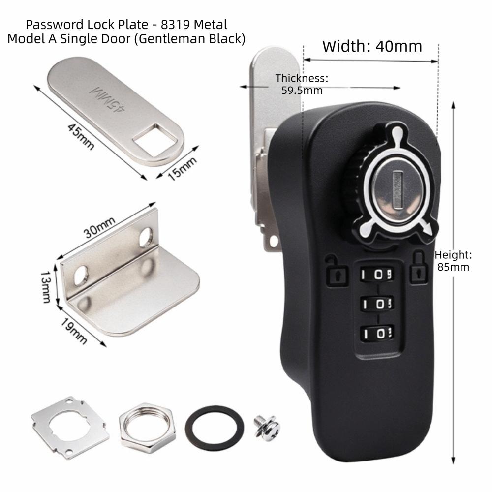 Zinc Alloy Combination Cabinet Lock 3 Digit Password Cabinet Lock Drawer Lock