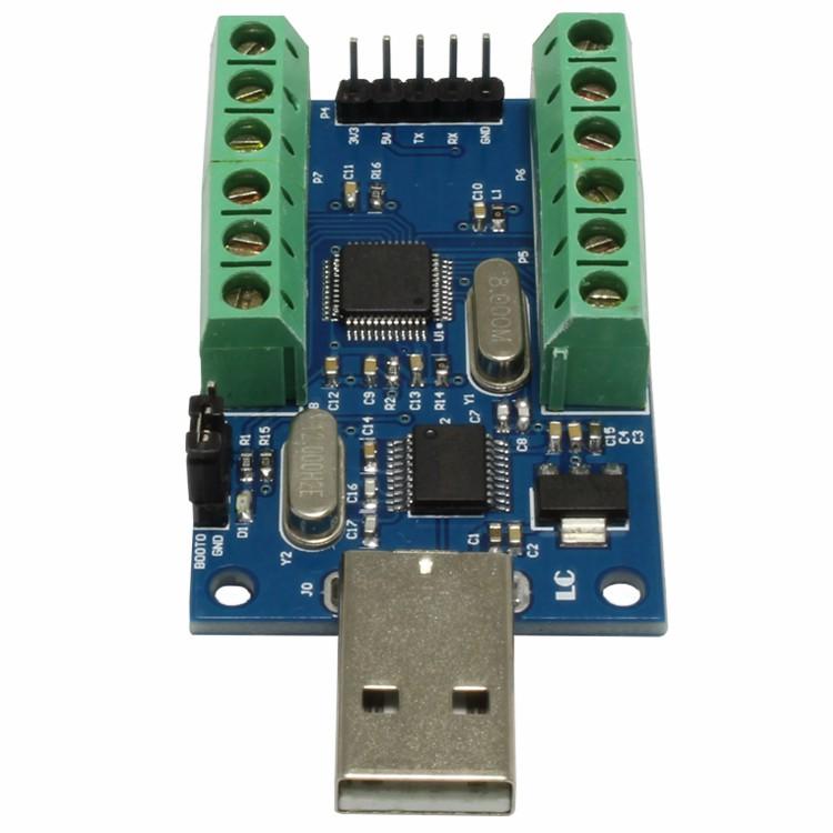USB Interface 10-Channel 12-Bit AD Sampling Data Acquisition STM32 UART Communication ADC Module