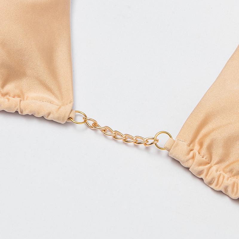 Women's European and American Halter Bikini - Sexy Tie-Up Swimwear
