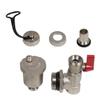 For Underfloor Heating Automatic Drain Device with 1 Inch DN25 and 12 Inch DN15 Brass Components for Air Removal and Drainage