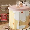 Collapsible Full-Body Bathtub for Adults and Children, Ideal for Bathing, Soaking, and Swimming.