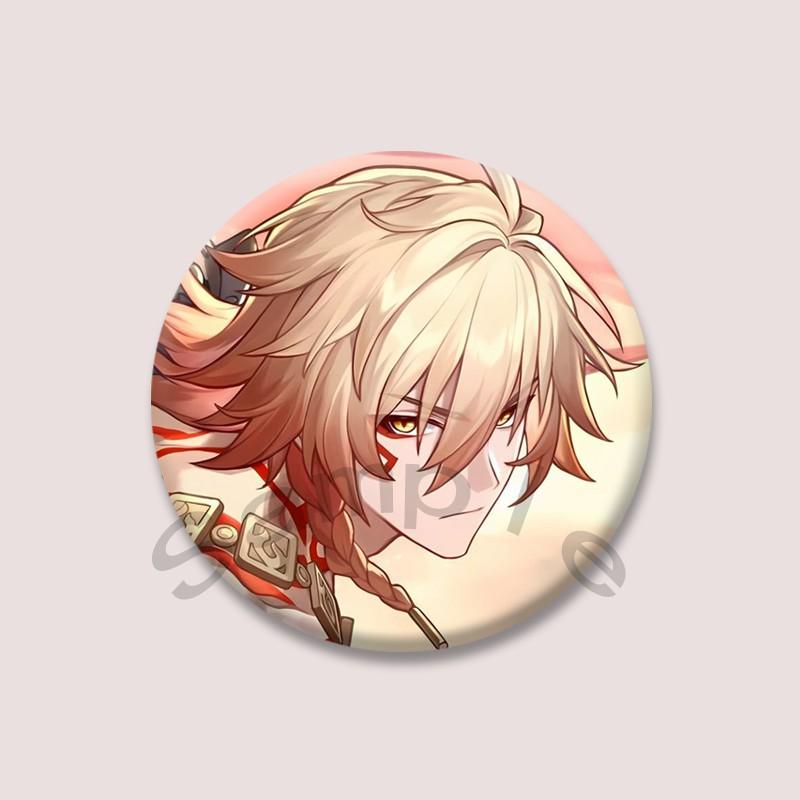 Honkai Star Rail Mydei Icons Acrylic Brooch Cartoon Figure Lapel Pin Badge for Women Men Clothing Bag Accessories Jewelry Decor