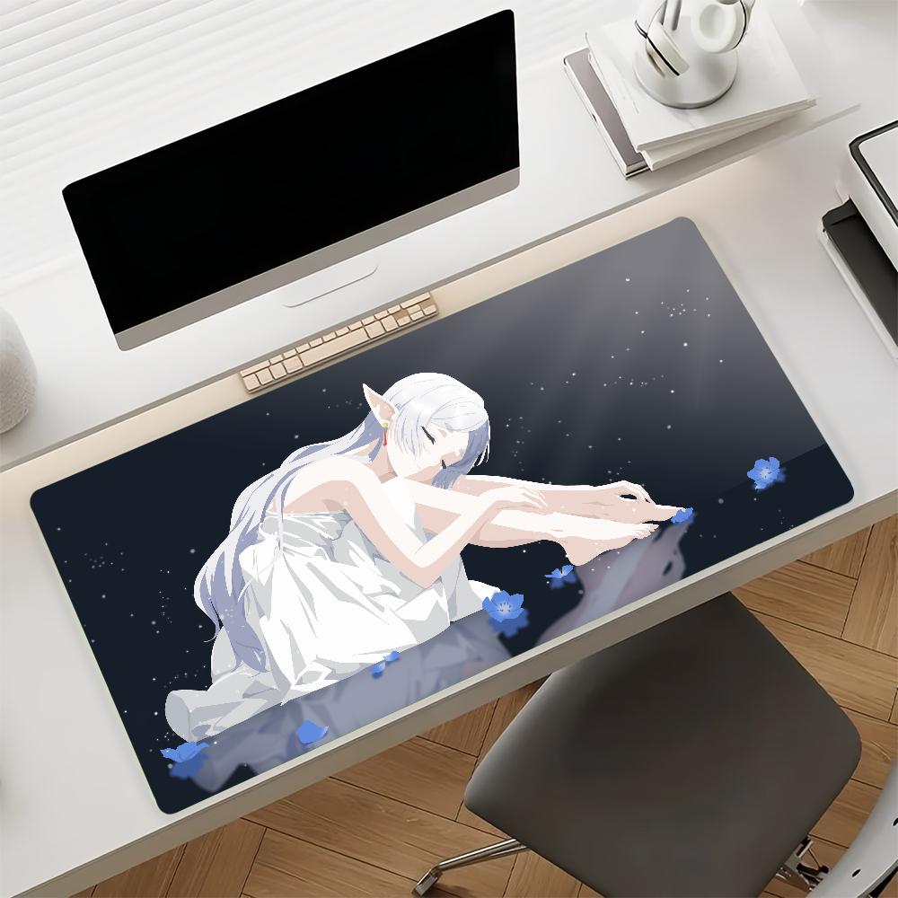 Tappetino Mouse Anime Frieren al Funerale Gomma Antiscivolo Gamer Bilanciamento Tappetino Computer Decoracion Deskmat Laptop Ufficio Grande