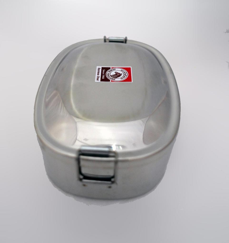 Zebra Stainless Steel Lunch Box Oval 15cm