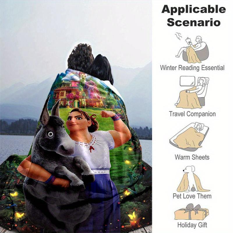 1pc, Enchanting Home Decor Flannel Blankets for Your Living Room, Bedroom, and More! Perfect As a Sofa Throw, Outdoor Blanket, or Travel