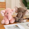23/35cm Cute Pink Long Nose Elephant Plush Toys Lovely Soft Stuffed Cartoon Animals Dolls For Birthday Christmas Gift