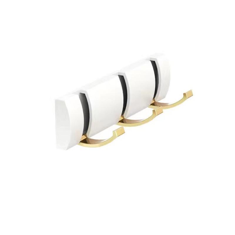 Foldable No-Drill Wall-Mounted Invisible Coat Hook for Dressing Room or Door