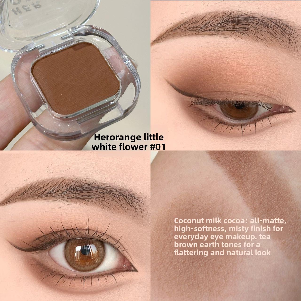 Monochrome eyeshadow pearlescent fine glitter matte eyeshadow multi-purpose eyeshadow palette