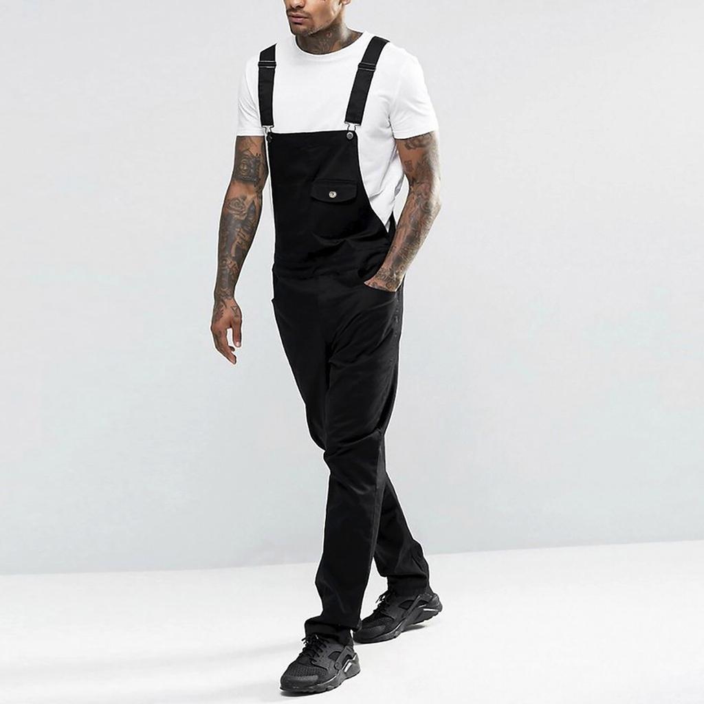 Tute da Lavoro da Uomo con Bretelle Regolabili Pantaloni con Pettorina Tute Resistenti Multitasche per Lavori Pesanti e Lavoro all'Aperto