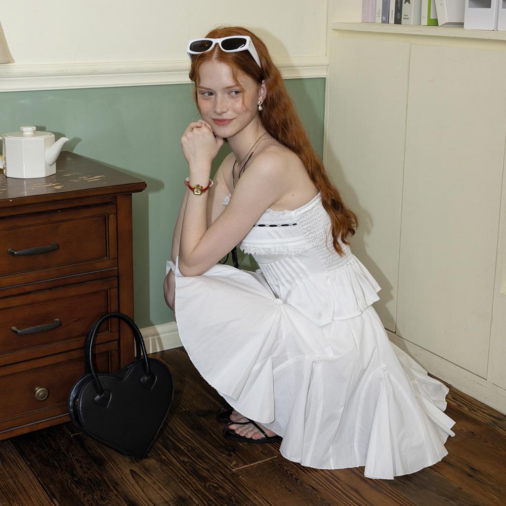 Deondeulob Dd_Rose Pleated Skirt_White