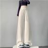 Women's American-Style Wide-Leg High Waist Sweatpants: Tummy Control, Loose Fit, Casual, Floor-Length for Spring & Autumn