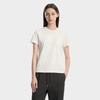 FILA Milano Series Fashion Simple Comfortable Classic Retro Sports Casual Short Sleeve T-Shirt Women tops Cloud-White F11W615101FWT