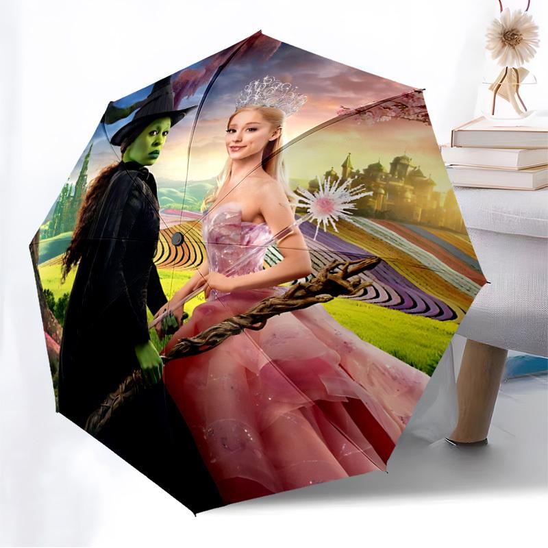 1pc Wicked Automatic Folding Umbrella, Portable Collapsible Design, Casual Outdoor Accessory L1127035