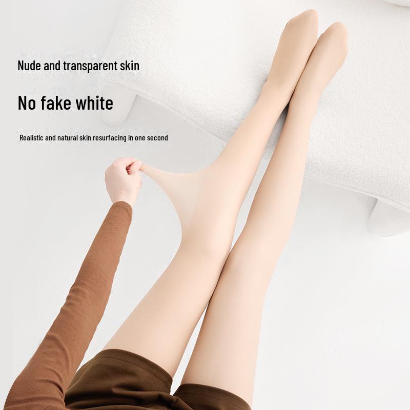 Damen Doppel-Lagen Warme Samt Nude Strumpfhose: 720-Nadel Verdickung für Herbst & Winter