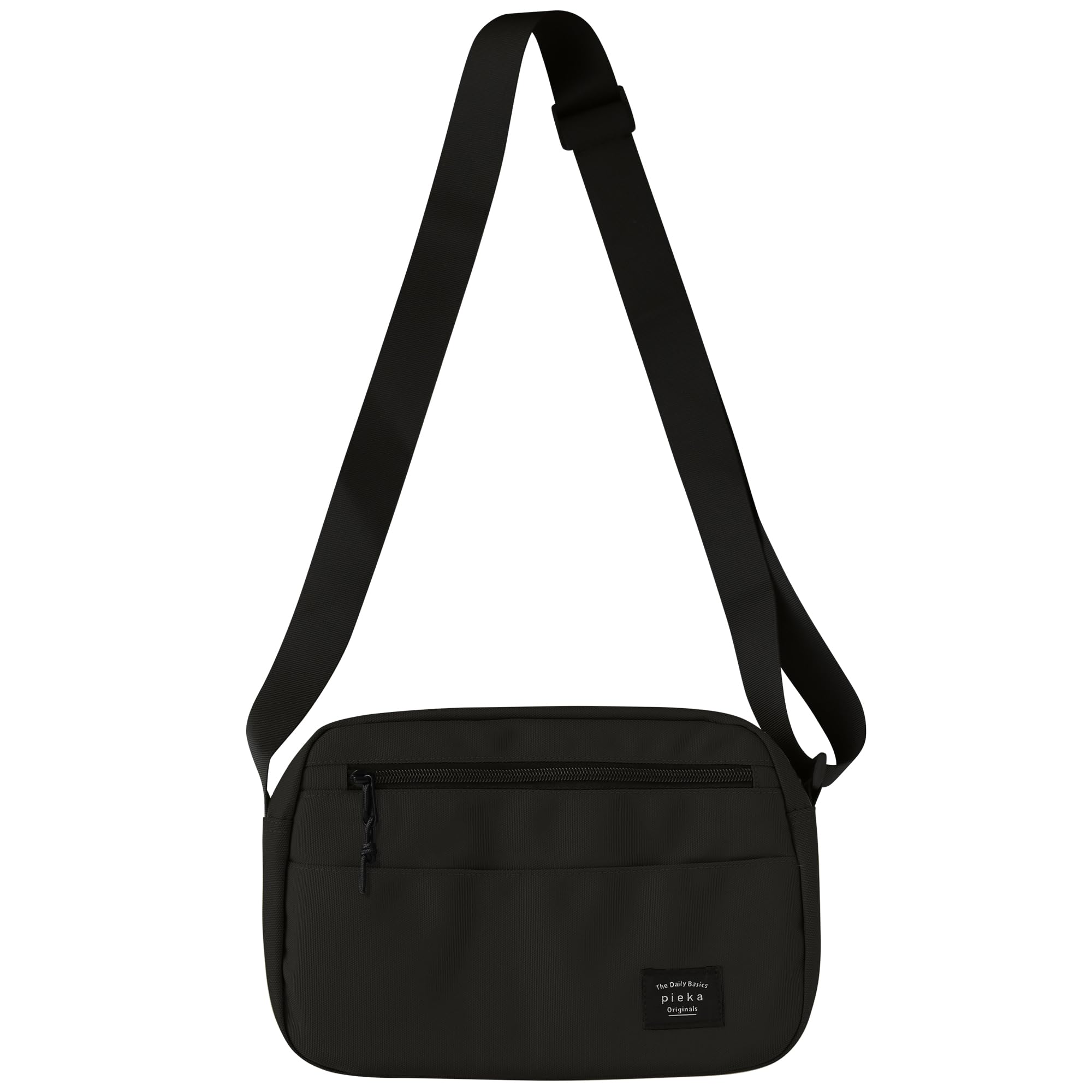 

Shoulder bag for crossbody 5 pockets [pieka] men, lightweight, bag, (M size/Black)