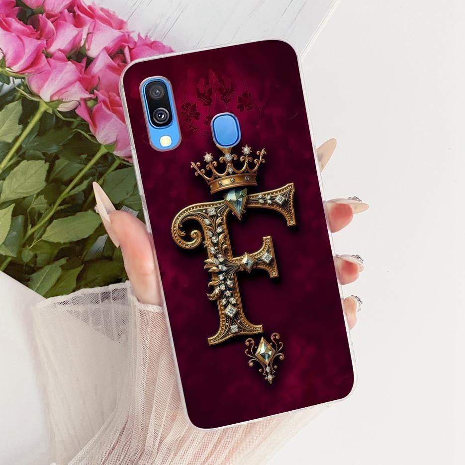 For Samsung Galaxy A40 Case SM-A405F Luxury Crown Letters Cover Soft Slim Phone Case For Samsung A40 A 40 GalaxyA40 Fundas Coque