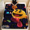 PAC-MAN Print Flannel Blanket, Comfortable Warm for Sofa Bed Chair, Versatile for Travel -HE49