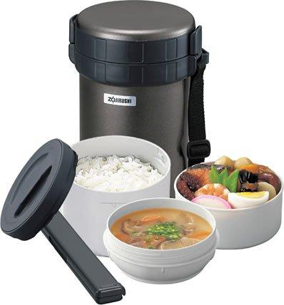 Zojirushi Stainless Steel Lunch Jar, SL-XB20-HG, Gunmetallic, Holds Approximately 4 Rice Bowls