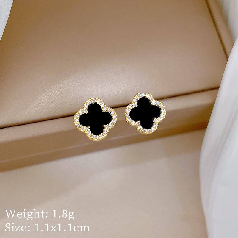 Light Luxury Full Diamond Micro-Inlaid Zircon Empty Shell Pearl Necklace Copper Electroplated Real Gold Pendant