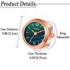 Ring Watch Women's Free Size 3ATM Waterproof Ring Watch Roman Analog Fashion Rose Gold