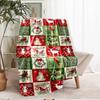 Christmas Theme Printed Blanket - Perfect for Couch, Bed, Travel & Outdoor Use | Machine Washable, Cozy & Durable.