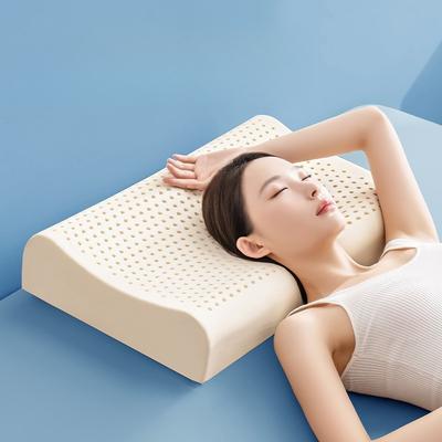 Naturlatex-Kissen Orthopädische Nackenstütze für Erwachsene Schlafhilfe Kissenkern Gesundes Geburtstagsgeschenk & Haushaltsgrundausstattung