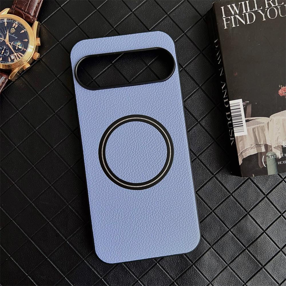 Fashion PC Leather Lychee Pattern Case For Google Pixel 10 9 8 7 6 A Pro XL Shockproof Magnetic Wireless Charge Protective Cover