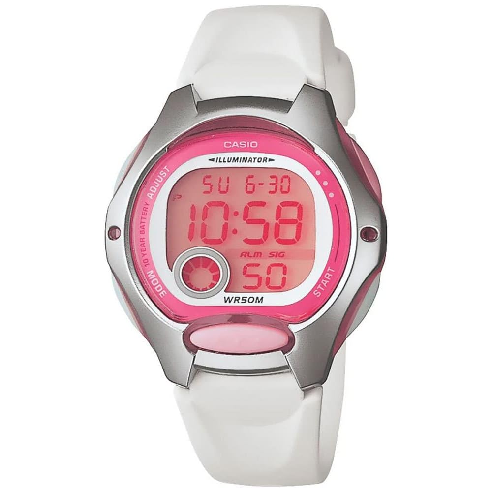 Casio LW-200-7AV Women s Watch White Strap Analog Timepiece