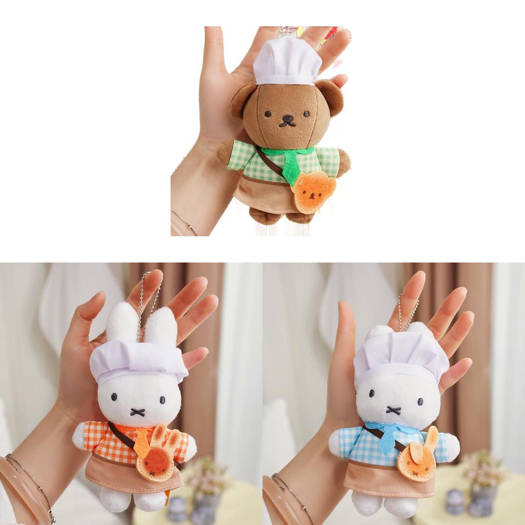 Miffy Plüsch-Schlüsselanhänger mit weichem Kurzplüsch für Mädchen und Sammler