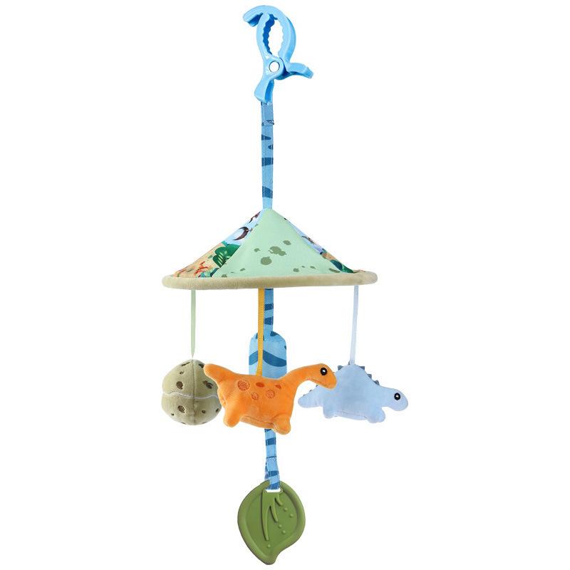 Baby Stroller Hanging Toy with Rattle and Pull String for Infant Car