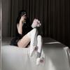 Fun Cute Two-Dimensional Glossy Long Tube Knee Socks Anime Cat Claw Cosplay Female Cat Lady