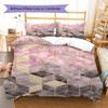 Geometric Marble Pattern Bedding Quilt Set Quilt Cover Pillowcase Home Decoration Gift (1 * duvet cover + 2 * pillowcase, without core)